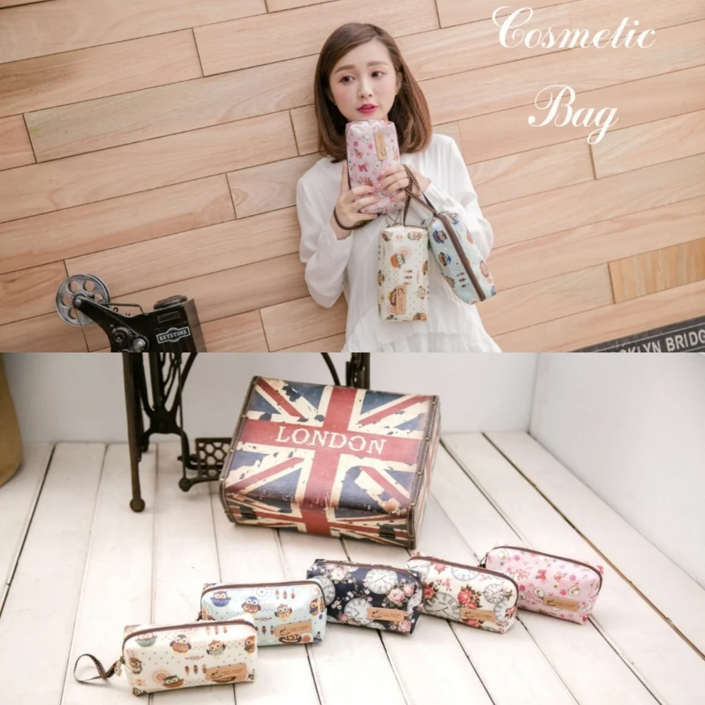 Waterproof Corgi Rectangle Makeup Cosmetic Bag - Picture 3 of 7